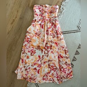 Abercrombie Emerson strapless Midi Dress